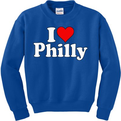 I Heart Love Philadelphia Pennsylvania Kids Sweatshirt