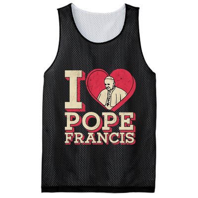 I Heart Love Pope Francis Is Dope Prays Catholic Prayers .Png Mesh Reversible Basketball Jersey Tank