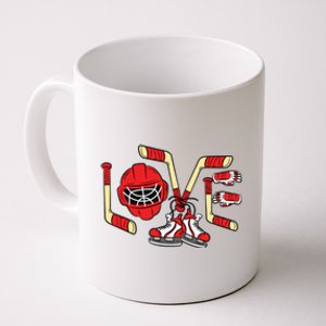 Ice Hockey Love Valentines Day Cool Sports Lover Coffee Mug