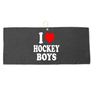 I Heart (Love) Hockey Skating Ice Attraction Hot Sexy Gift Large Microfiber Waffle Golf Towel