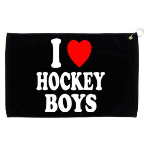 I Heart (Love) Hockey Skating Ice Attraction Hot Sexy Gift Grommeted Golf Towel