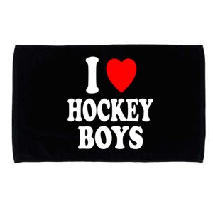 I Heart (Love) Hockey Skating Ice Attraction Hot Sexy Gift Microfiber Hand Towel