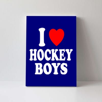 I Heart (Love) Hockey Skating Ice Attraction Hot Sexy Gift Canvas