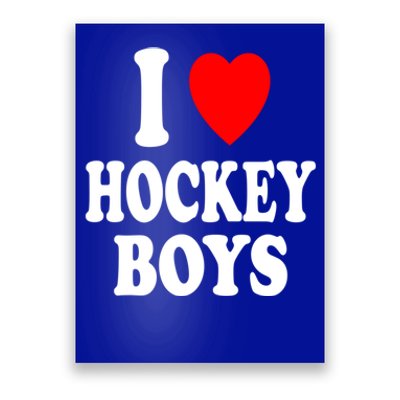 I Heart (Love) Hockey Skating Ice Attraction Hot Sexy Gift Poster