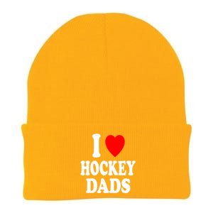 I Heart (Love) Hockey Dads Skating Ice Attraction Hot Sexy Funny Gift Knit Cap Winter Beanie