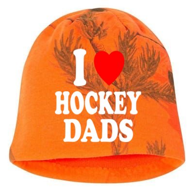 I Heart (Love) Hockey Dads Skating Ice Attraction Hot Sexy Funny Gift Kati - Camo Knit Beanie