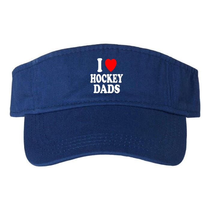 I Heart (Love) Hockey Dads Skating Ice Attraction Hot Sexy Funny Gift Valucap Bio-Washed Visor