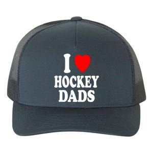 I Heart (Love) Hockey Dads Skating Ice Attraction Hot Sexy Funny Gift Yupoong Adult 5-Panel Trucker Hat