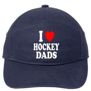 I Heart (Love) Hockey Dads Skating Ice Attraction Hot Sexy Funny Gift 7-Panel Snapback Hat