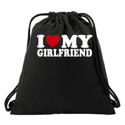  I Heart My Girlfriend GF I Love My Girlfriend Drawstring Bag