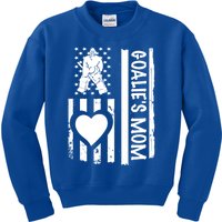 Ice Hockey Mom Goalie Usa Flag Gift Kids Sweatshirt