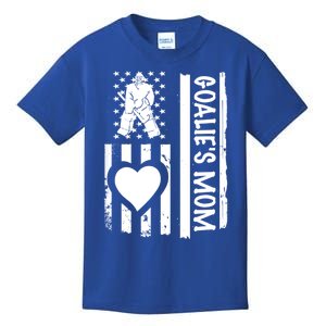 Ice Hockey Mom Goalie Usa Flag Gift Kids T-Shirt