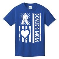 Ice Hockey Mom Goalie Usa Flag Gift Kids T-Shirt