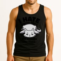 I Hate Mornings And People Funny Cat Tank Top