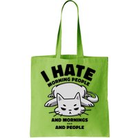 I Hate Mornings And People Funny Cat Bag