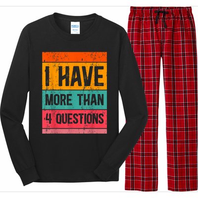 I Have More Than Four Questions Passover Long Sleeve Pajama Set