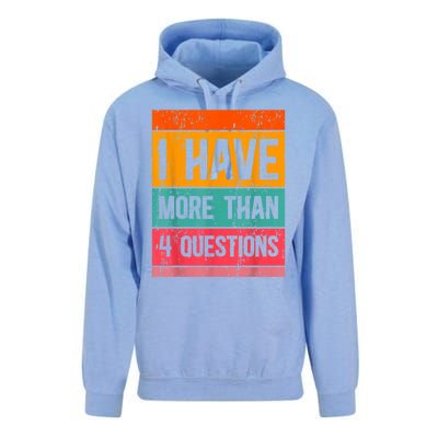 I Have More Than Four Questions Passover Unisex Surf Hoodie