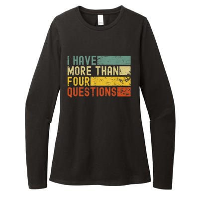 I Have More Than Four Questions Passover Womens CVC Long Sleeve Shirt