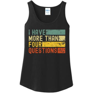 I Have More Than Four Questions Passover Ladies Essential Tank