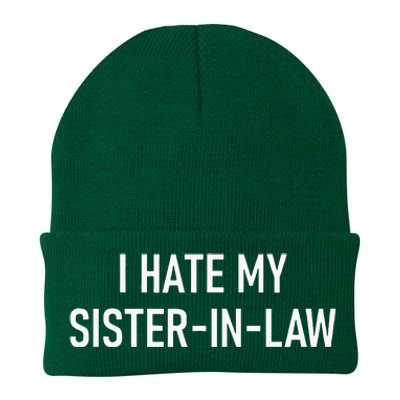 I Hate My Sister In Law Funny Jokes Sarcastic Knit Cap Winter Beanie