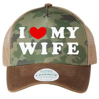 I Heart My Wife I Love My Wife Legacy Tie Dye Trucker Hat