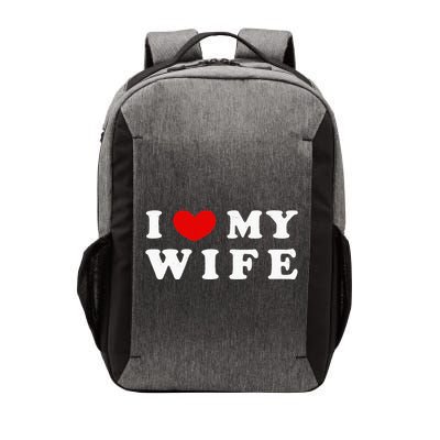 I Heart My Wife I Love My Wife Vector Backpack