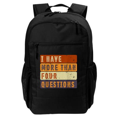 I Have More Than Four Questions Passover Daily Commute Backpack