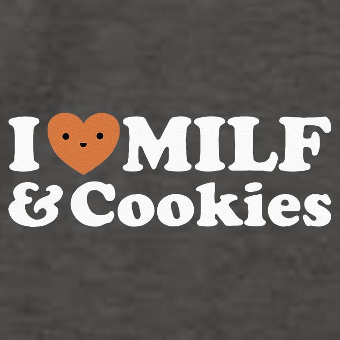 I Heart Milf & Cookies Funny Milk Love Hot Sweet Moms Joke Vector Backpack