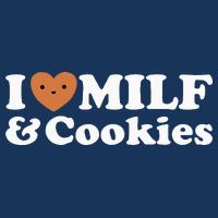 I Heart Milf & Cookies Funny Milk Love Hot Sweet Moms Joke Infant Baby Jersey Bodysuit
