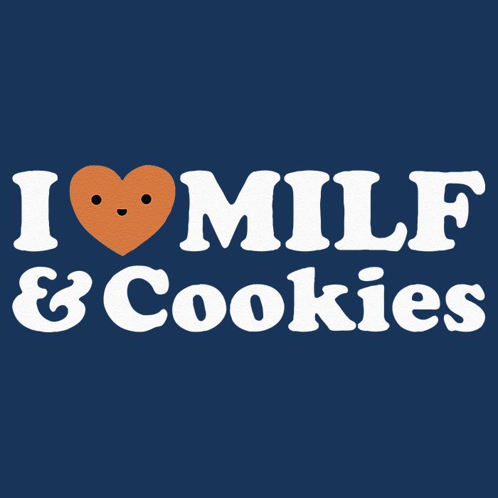 I Heart Milf & Cookies Funny Milk Love Hot Sweet Moms Joke Infant Baby Jersey Bodysuit