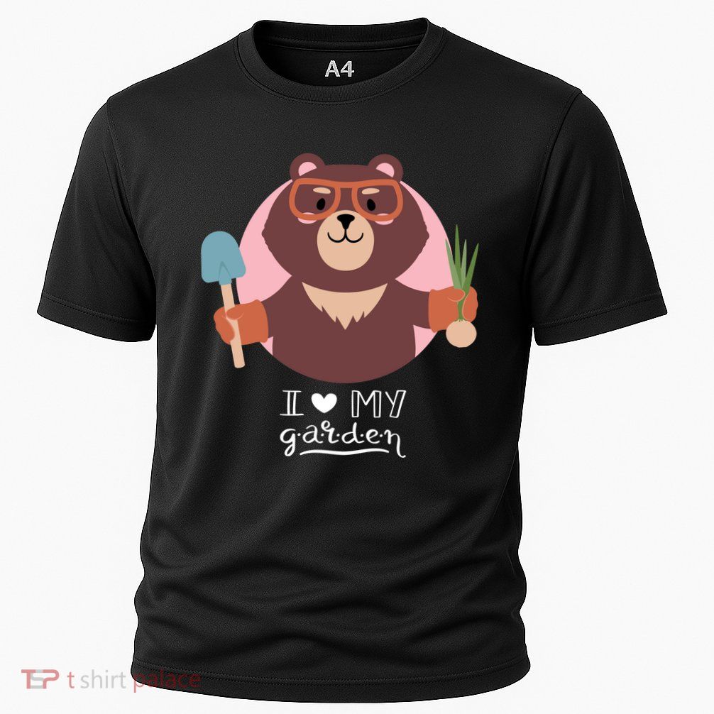 I Heart My Garden Bear Gardening Love Performance Shirt