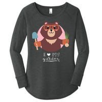 I Heart My Garden Bear Gardening Love Women's Perfect Tri Tunic Long Sleeve Shirt