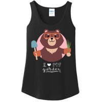 I Heart My Garden Bear Gardening Love Ladies Essential Tank