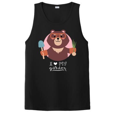 I Heart My Garden Bear Gardening Love PosiCharge Competitor Tank