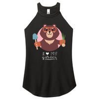 I Heart My Garden Bear Gardening Love Women's Perfect Tri Rocker Tank