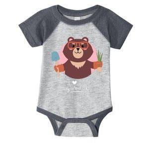 I Heart My Garden Bear Gardening Love Infant Baby Jersey Bodysuit