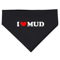 I Heart Mud I Love Mud ATV Quad Four Wheeler Funny Mudding USA-Made Doggie Bandana