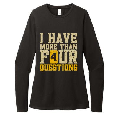 I Have More Than Four Questions Passover Womens CVC Long Sleeve Shirt