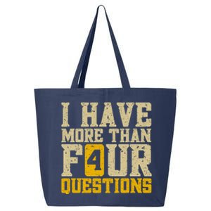 I Have More Than Four Questions Passover 25L Jumbo Tote