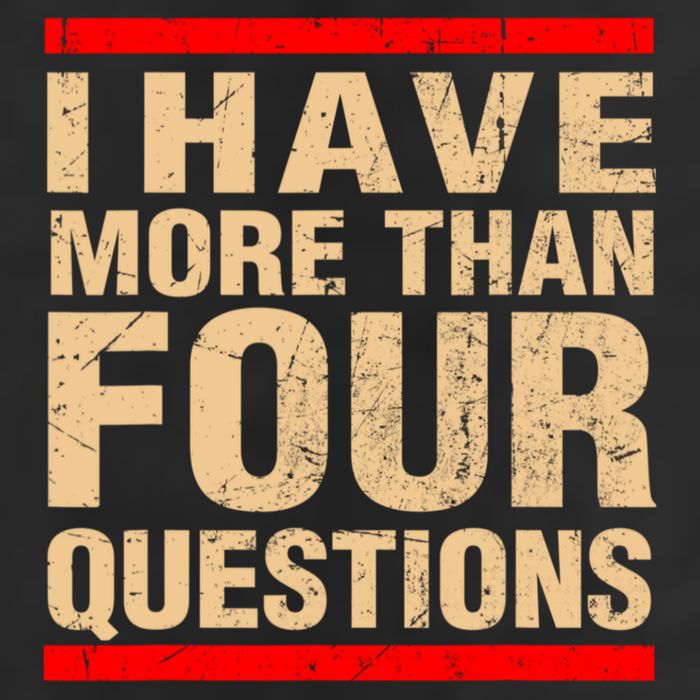 I Have More Than Four Questions Passover Garment-Dyed Fleece Hoodie