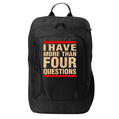 I Have More Than Four Questions Passover City Backpack