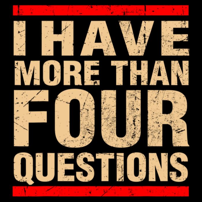 I Have More Than Four Questions Passover Backpack