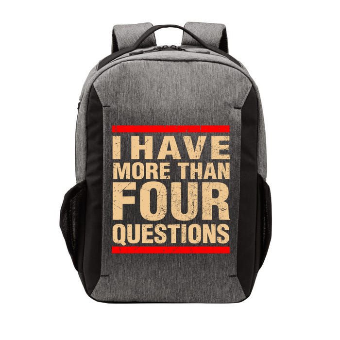 I Have More Than Four Questions Passover Vector Backpack