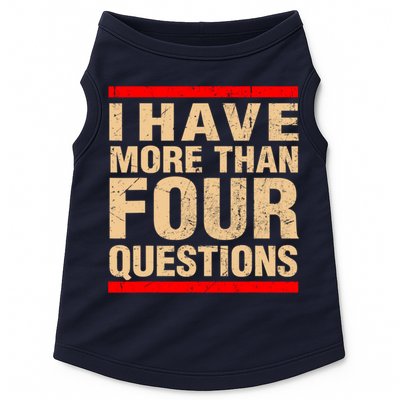 I Have More Than Four Questions Passover Doggie Tank