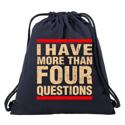 I Have More Than Four Questions Passover Drawstring Bag