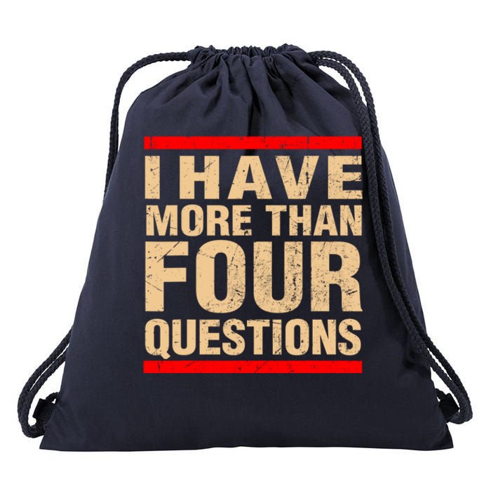 I Have More Than Four Questions Passover Drawstring Bag