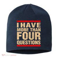 I Have More Than Four Questions Passover Sustainable Beanie