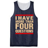 I Have More Than Four Questions Passover Mesh Reversible Basketball Jersey Tank