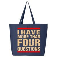 I Have More Than Four Questions Passover 25L Jumbo Tote