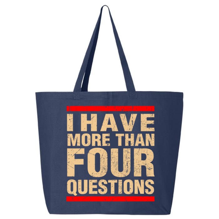 I Have More Than Four Questions Passover 25L Jumbo Tote